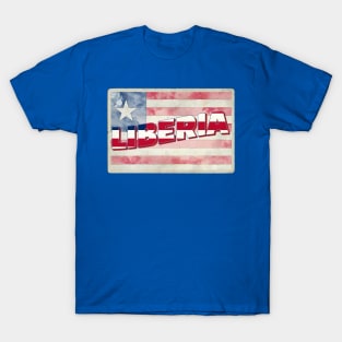 Liberia Vintage style retro souvenir T-Shirt